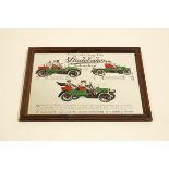 A Studebaker Suburban framed picture mirror,