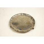 A late Victorian silver salver, by William Hutton & Sons Ltd, London 1895,