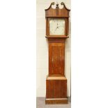 A 30 hour long case clock, 12 inch painted dial, signed Elizabeth Abraham,