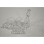 A collection of Waterford crystal,