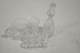 A collection of Waterford crystal,