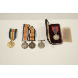 A collection of War medals