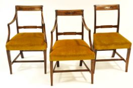 A set of eight (2 carver and 6 side) Victorian mahogany bar back dining chairs,