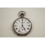 A top winding Silver pocket watch, boxed,