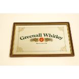 A Vintage Greenall Whitley framed bar mirror,