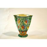 A Beswick shape 789 Vase, decorated with an Italian majolica style pattern, with a twin pinched rim.