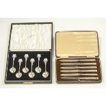 A set of 1937 silver commemorative tea spoons, for the Coronation of Edward VIII, 103 g (3.