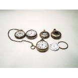 Various pocket watches including ; a Swiss .