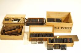 A large collection of photographic and magic lantern slides,