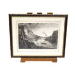 A 19th Century engraving titled 'A view of St Vincent's Rocks and the Hot Wells, near Bristol',