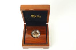A proof 2012 Sovereign, cased,