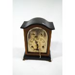 An early 20th Century German bracket clock, with two train movement,