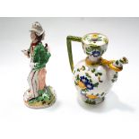 A Staffordshire double sided figure, depicting Gin and Water,