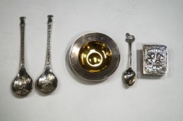 A silver 'Armada' dish by Payne of Oxford,