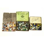 Late 19th and early 20th Century marbles some handmade approximately 137