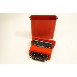 An Olivetti 'Valentine' Typewriter, designed by Ettore Sottsass,