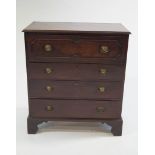 A 19th Century mahogany Secretaire chest, with fitted pigeon hole interior and drawers,