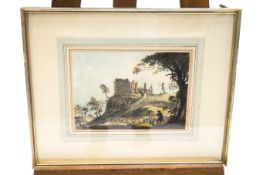 English School, 19th Century Pentlyne Castle, Glamorganshire Carey Castle, Pembrokeshire A pair,