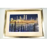 Peter Ellenshaw Twin Towers Signed and numbered 366/950 Print 81cm x 52cm