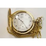 Bernex, a plated half hunter pocket watch, with a mechanical wound Swiss movement,