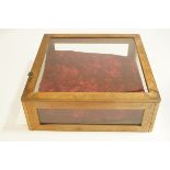 A pine display case,