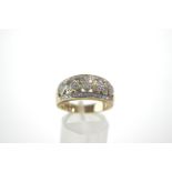 A 9 carat gold ring,