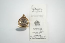 Rolex, a 9 carat gold hunter pocket watch,