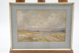 E Fortune (1885-1969) Landscape with road pastel signed lower right 37 x 25cm