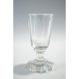 An Italian Sherry Glass from the Arctic expedition ship "Stella Polare",