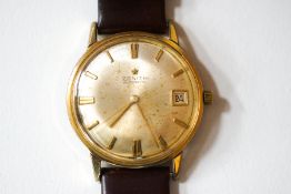 Zenith, a gentleman's automatic wrist watch, gold plated case, 30 jewel movement, Cal 2532 PC,