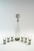 A Holmegaard Aristocrat decanter and stopper,