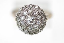 A twenty seven stone diamond 18 carat white gold diamond ring,