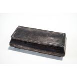 A late Victorian silver box, Sheffield 1897, of rectangular form, with a hinged lid, 11 cm long,