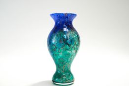 A Murano glass vase by Franco Toffolo, of waisted form, etched signature to base,