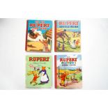 Four 1950's Mary Tourtel repaints - 'Rupert Story Book', 'The Big Rupert Story Book',