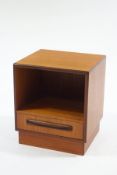 A G-plan Fresco teak bedside cabinet with one drawer