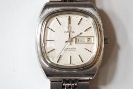 Omega, Seamaster, a gentleman's stainless steel automatic bracelet watch, original Omega bracelet,