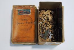 Two vintage Chad Valley GWR wooden jigsaws,