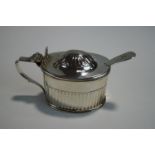 A George III silver mustard pot, makers mark H.A.