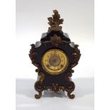 An American Ansonia Co mantel clock, in the cast case in the Louis XIV style,