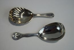 A Victorian Exeter silver tea caddy spoon, by Henry Ellis & Sons, 1848,