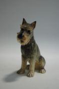 A Goebels figure of a seated Schnauzer dog,