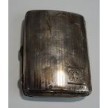 A silver cigarette case; 2.