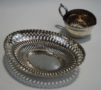 A late Victorian silver pierced bon bon dish, possibly by G.M.