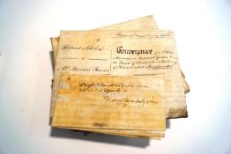 A quantity of 18th and 19th Century Indentures,