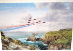 A Limited Edition Farmed Print of the Red Arrows 'The Goose' numbered 169/500 signed by the Artist,