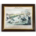 Henry Alken Sporting Anecdotes Handcoloured lithograph,
