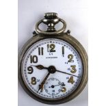 Junghans, an open faced alarm pocket watch,