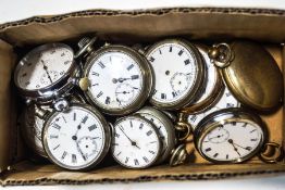 A collection of fifteen various pocket and fob watches,