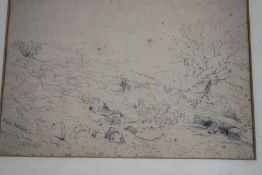 Philip Mitchell (1814-1896) Nr Cudlipptown Peters Tay and another pencil scene signed and dated